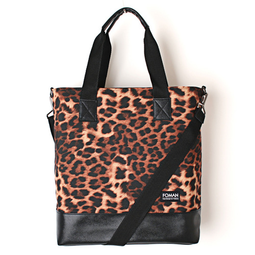 LEATHER TOTE BAG [LEOPARD]